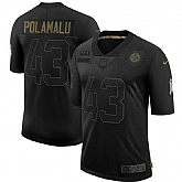 Nike Steelers 43 Troy Polamalu Black 2020 Salute To Service Limited Jersey Dyin,baseball caps,new era cap wholesale,wholesale hats